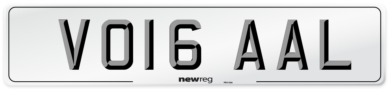 VO16 AAL Number Plate from New Reg